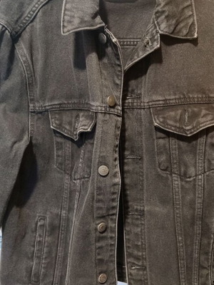 Bershka jean jacket ανδρικό μεταχειρισμένο, μαύρο, μέγεθος S