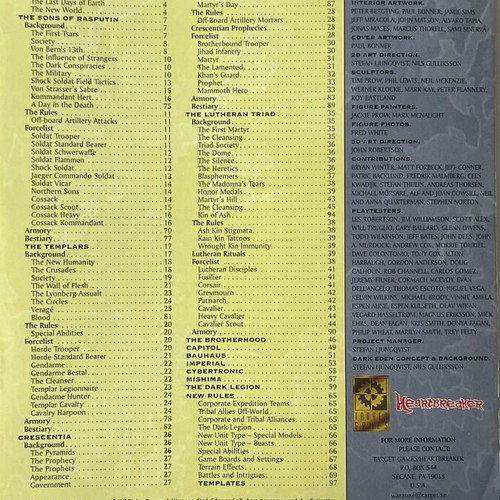 Warzone Dark Eden Mutant Chronicles Worlds at War Rulebook used