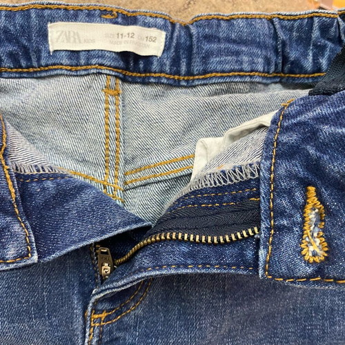 Zara kids denim shorts like new, size 11-12, blue