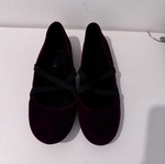 Children's velvet ballerinas new size 35 burgundy