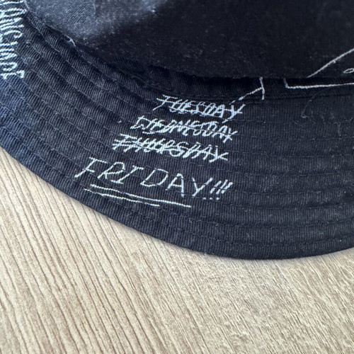 Divided by H&M Mens Bucket Hat used, black, size M