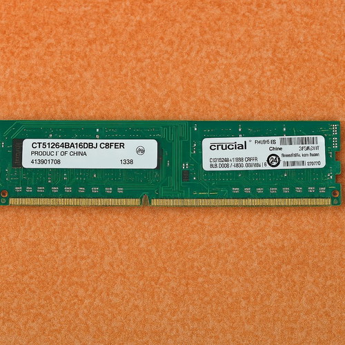 Crucial RAM 4GB DDR3 1600MHz used
