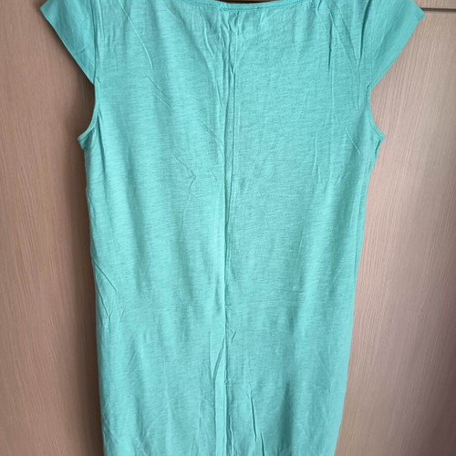 Shine 2gether women's blouse used, turquoise and silver, size M/L