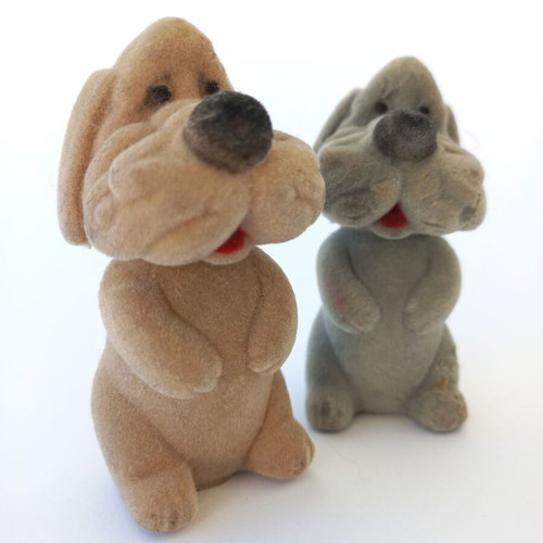 Set of 2 vintage dog toys used, from the 80s-90s