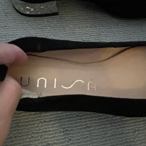 Unisa ballerina shoe new, black suede, size 37