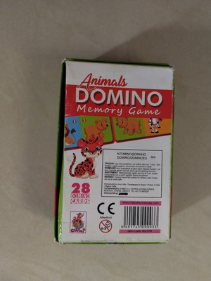 Επιτραπέζιο Domino μεταχειρισμένο, παιχνίδι μνήμης με ζώα