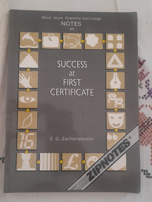 Notes on Success at First Certificate book used, English
