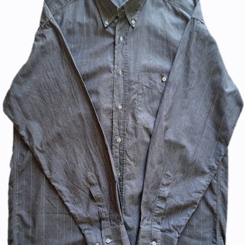 Vintage Exclusive 90s Shirt Filo di Scozia like new, charcoal striped, size L