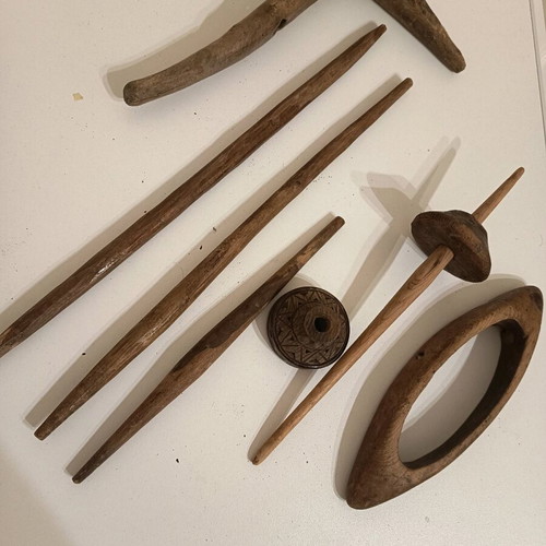 Weaving tools used, vintage