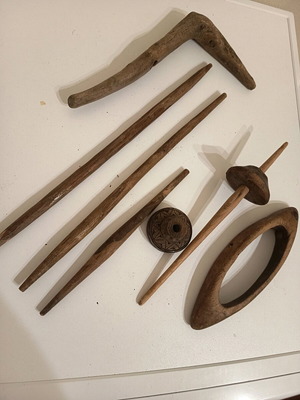 Weaving tools used, vintage