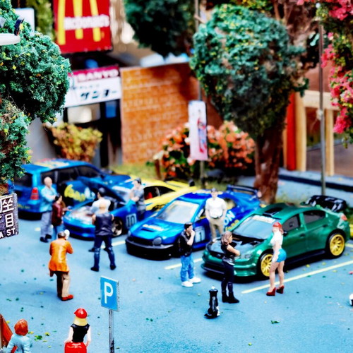 Diorama 1/64 location-themed like new, handmade
