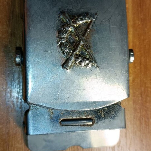 Military belt buckle old used