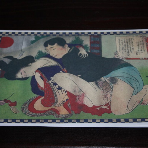 Set of 3 Japanese shunga ukiyo-e prints new