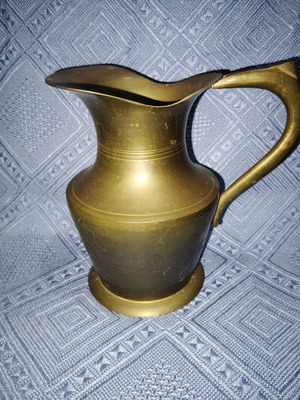 Bronze jug old from Austria used, height 16 cm