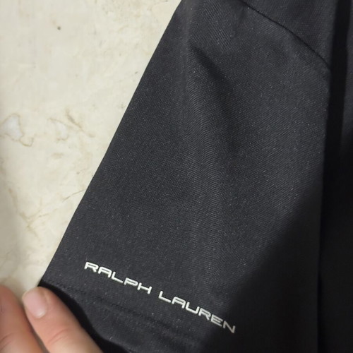 Ralph Lauren black polo shirt, medium, rare authentic
