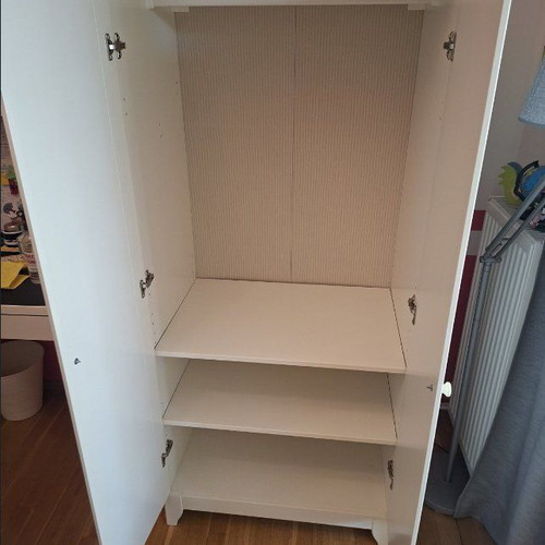 IKEA HENSVIK children's wardrobe, white, 174x75x48 cm