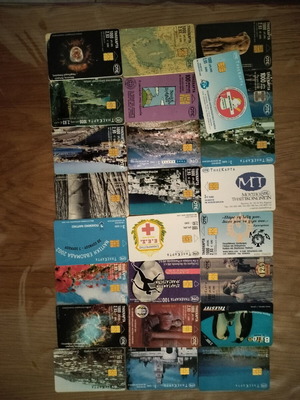 Phone cards used, pack