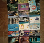 Phone cards used, pack