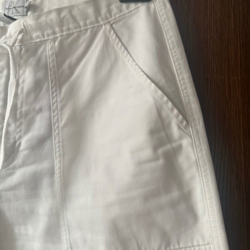 Calvin Klein jeans white wide-leg women's pants size M like new nautical style