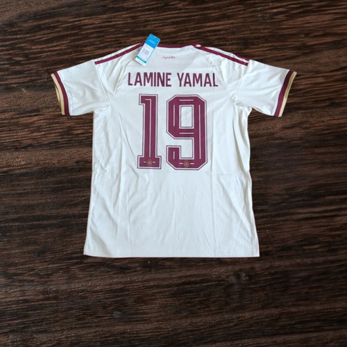 Spain Away Kit 2026 World Cup, size M, number 19 Lamine Yamal