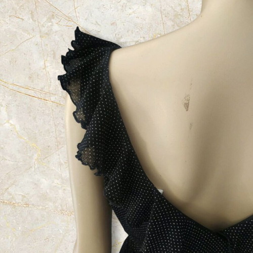 New Look summer dress polka dot size M like new, black