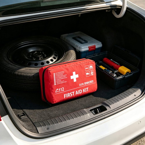 Car First Aid Kit New, DIN 13164:2022 Certified