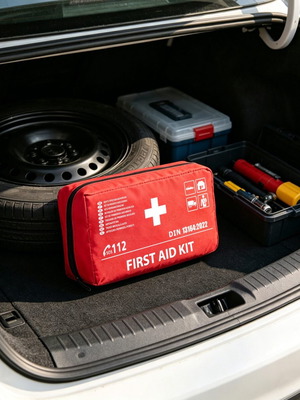 Car First Aid Kit New, DIN 13164:2022 Certified