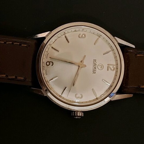 Roamer Vanguard men's wind-up watch used vintage 1965