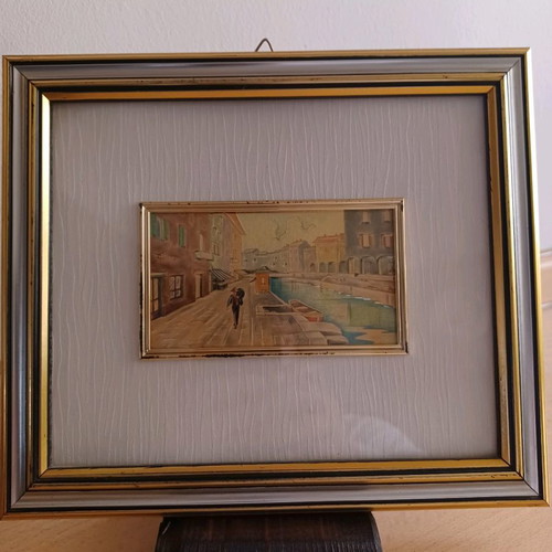 Vintage silver 9.25 frame used 24x20.5 cm