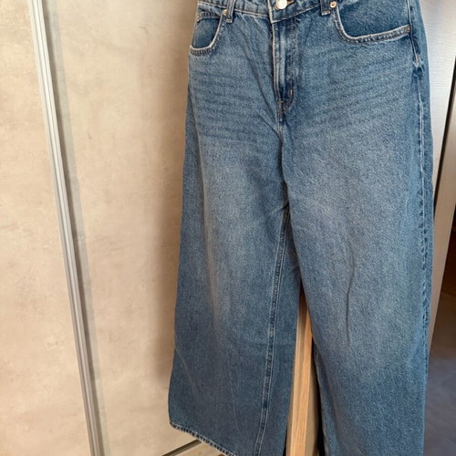 H&M High Waisted Wide Leg Jeans new, blue, size M