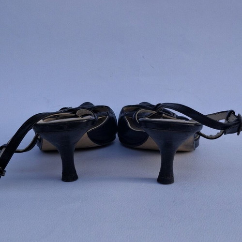 Maxime leather pumps size 37 like new, black, low heel