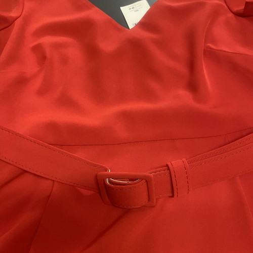 Derpouli red women's midi dress new, size S