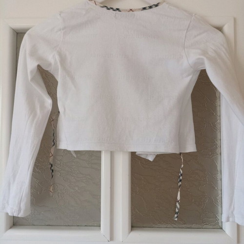 Burberry girls cardigan 8 years like new, white