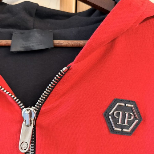 Philipp Plein Hoodie like new, size L, black and red