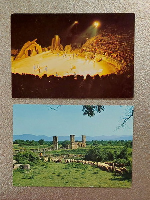 Postcards like new, 2 from Philippi Kavala