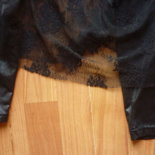 Leggings with lace overlay for dance like new