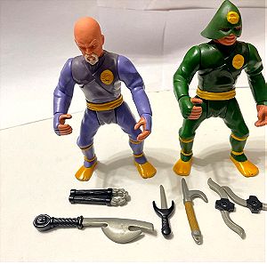 Ninja warriors, 1986-87 Hasbro, 2 φιγούρες πακέτο.
