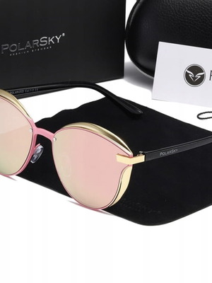 Polarized sunglasses PolarSky new, black and pink