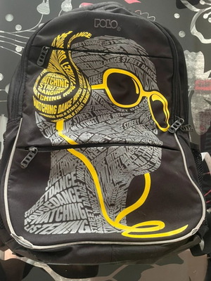 Polo Street Dance backpack like new, black and yellow