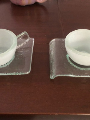 Glass Studio handmade coffee cups new
