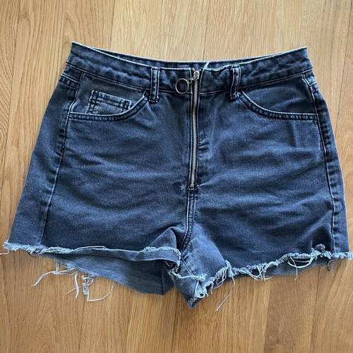 Denim shorts black, like new, sizes XS and S