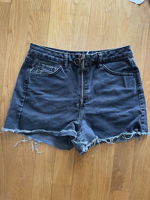 Denim shorts black, like new, sizes XS and S