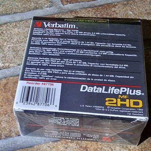 Verbatim 3.5" MF 2HD Microdisks new, pack of 10