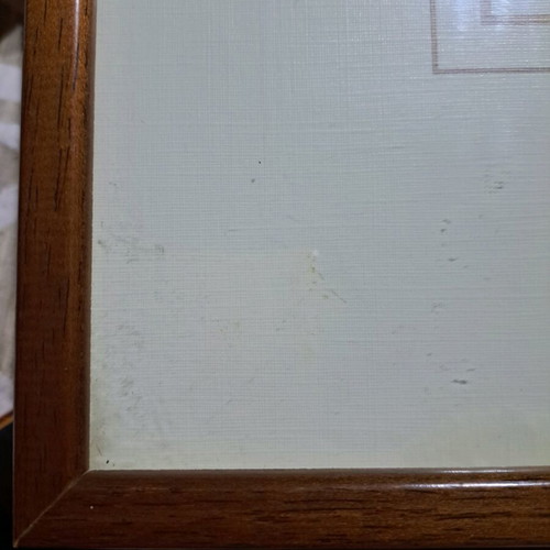 Wooden wall frame used with glass 42x32cm
