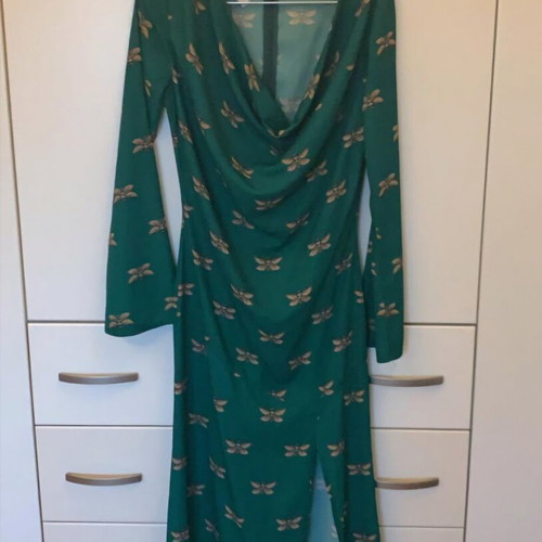 Maxi dress Stefania Vaidani green like new, size S