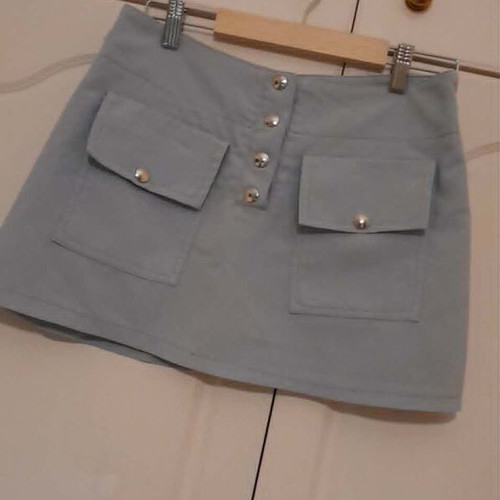 Thesis mini skirt, turquoise, size S