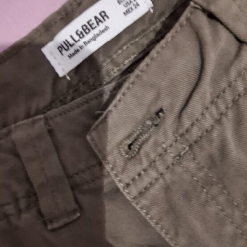 Pull & Bear cargo pants pack of 2, like new, beige and green, XS