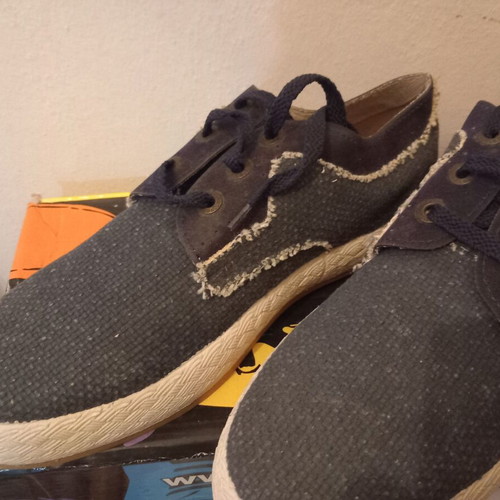 Blue moccasin shoes size 41, Italian