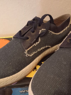Blue moccasin shoes size 41, Italian