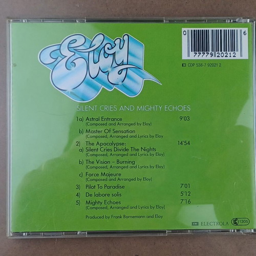 Eloy Silent Cries And Mighty Echoes CD like new, rock
